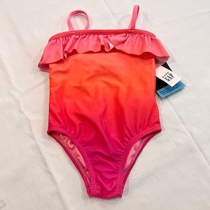 🦩 NWT Girls Baby Gap Flamingo MAGIC PRINT one piece swimsuit size 2